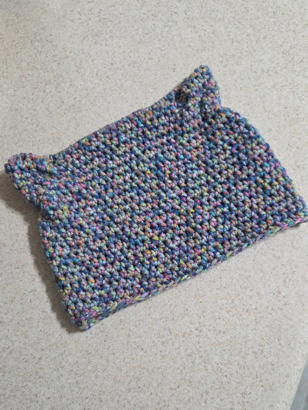 Multicolor Crochet Ear Hat Size SMALL  19